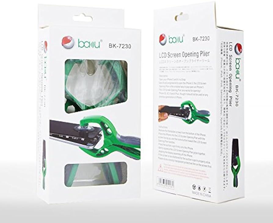 Pinzas Para Separar Pantallas Con Ventosas 2 En 1 Baku Bk-7230 Vikingotek