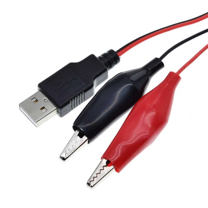 Cable Múltiples Terminales Para Fuente De Poder USB Caimanes Ganchos Vikingotek