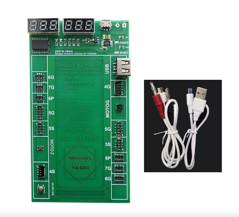 Reactivador Y Cargador De Baterías Yaxun YX-G01 IP 4g-7g Moto G Moto Z Vikingotek
