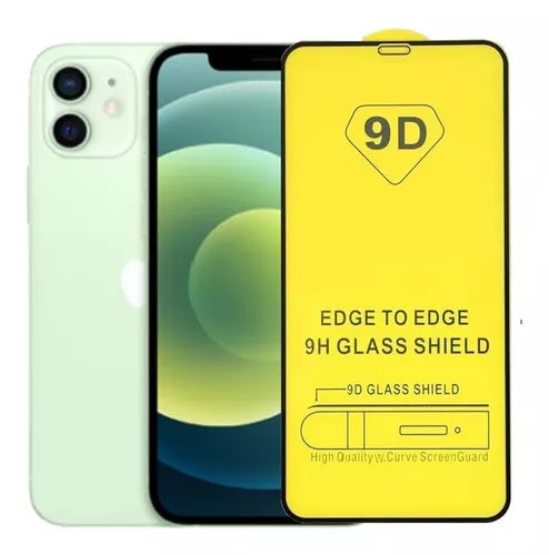 2 Piezas de Mica Cristal Templado Transparente 9D Para Iphone 12/ 12 Pro  Vikingotek