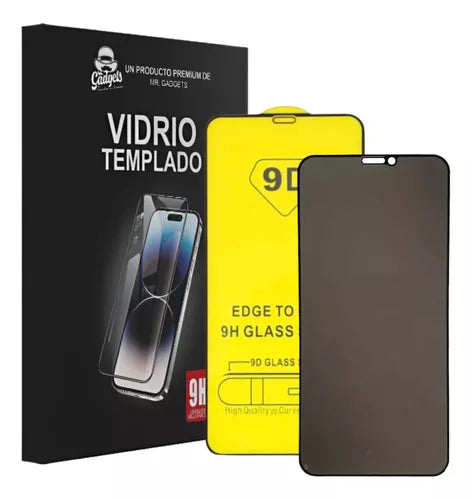 2 Piezas Mica Cristal Templado 9d Completa De Privacidad Para iPhone 12 Mini Vikingotek