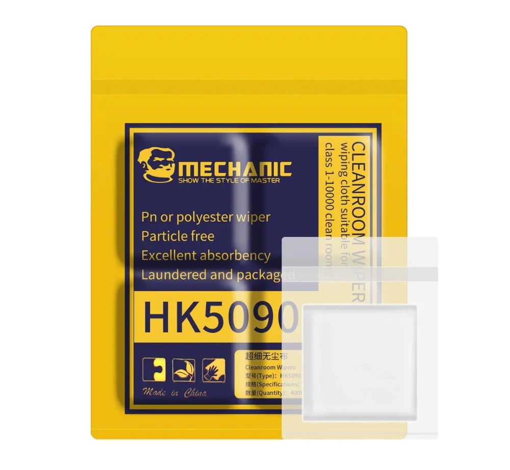 TOALLA LIMPIADORA DE MICROFIBRA DE 10X10cm MECHANIC HK5090 400 PIEZAS Antiestática Para Limpiar Telefono Tableta Vikingotek