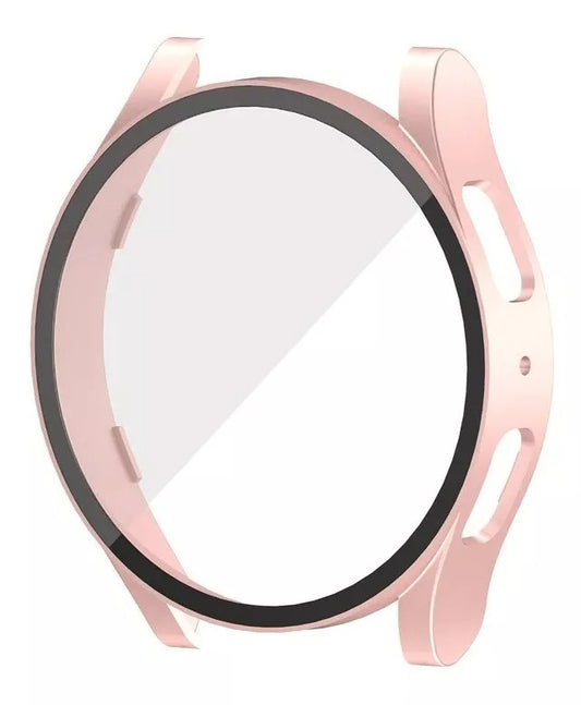 Case Con Cristal Templado 9h, 360° Compatible Con Galaxy Watch 4/5, 44mm  Vikingotek