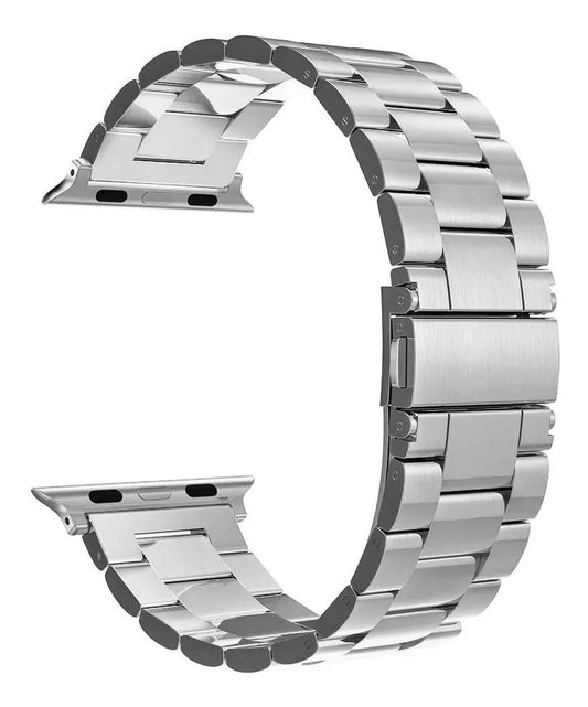Correa de reloj de acero inoxidable compatible con Apple Watch, 38mm/40mm Vikingotek