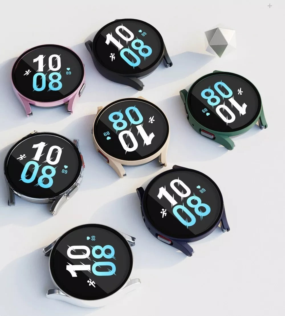 Case Con Cristal Templado 9h, 360° Compatible Con Galaxy Watch 4/5, 40mm Vikingotek