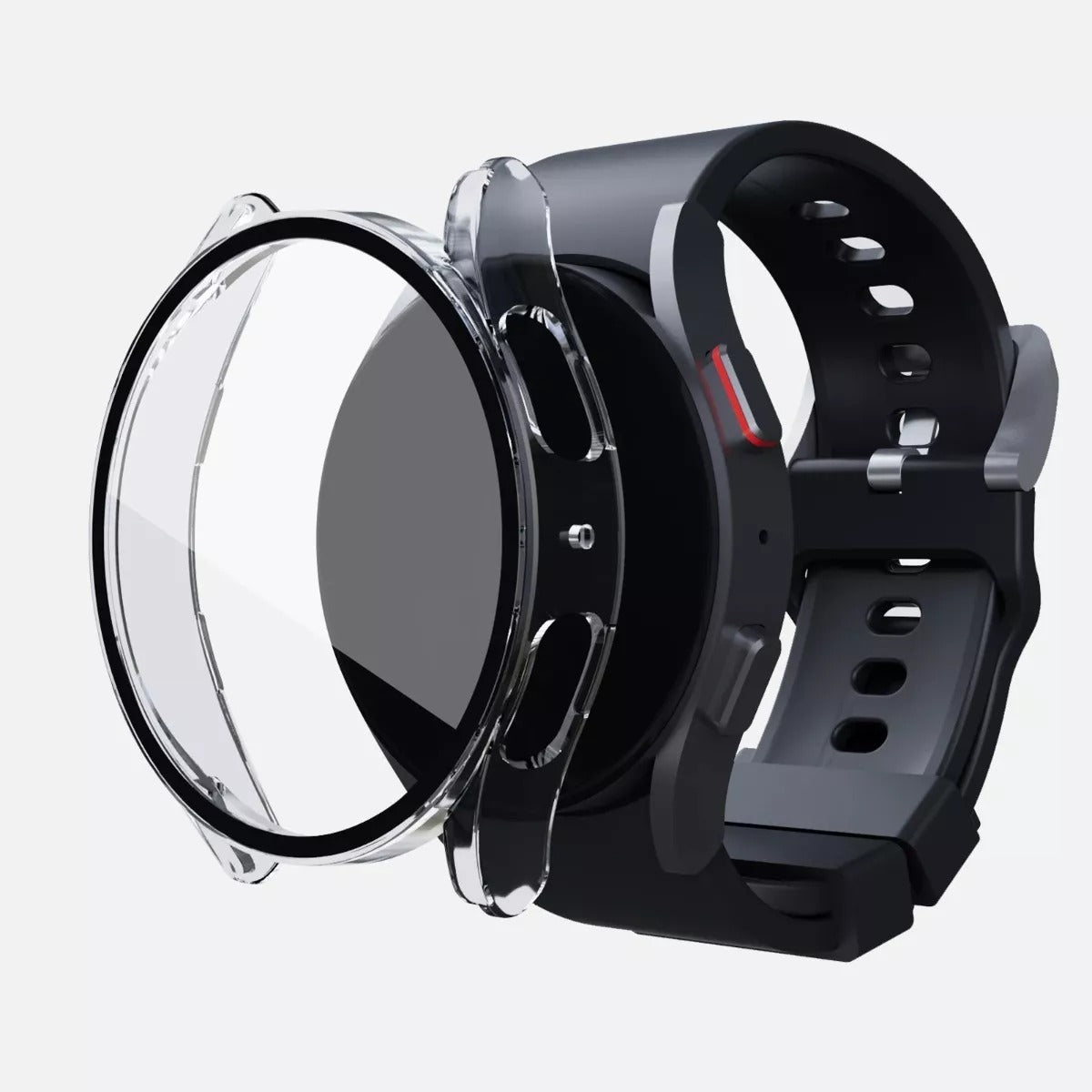 Case Con Cristal Templado 9h, 360° Compatible Con Galaxy Watch 4/5, 44mm  Vikingotek