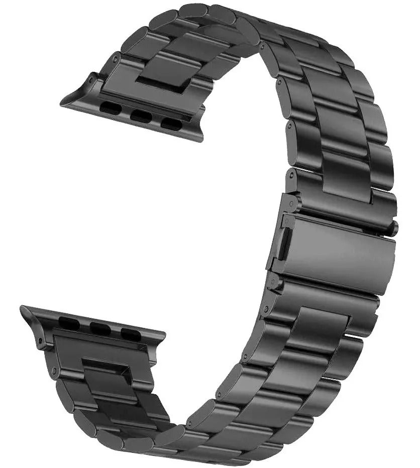 Correa de reloj de acero inoxidable compatible con Apple Watch, 38mm/40mm Vikingotek