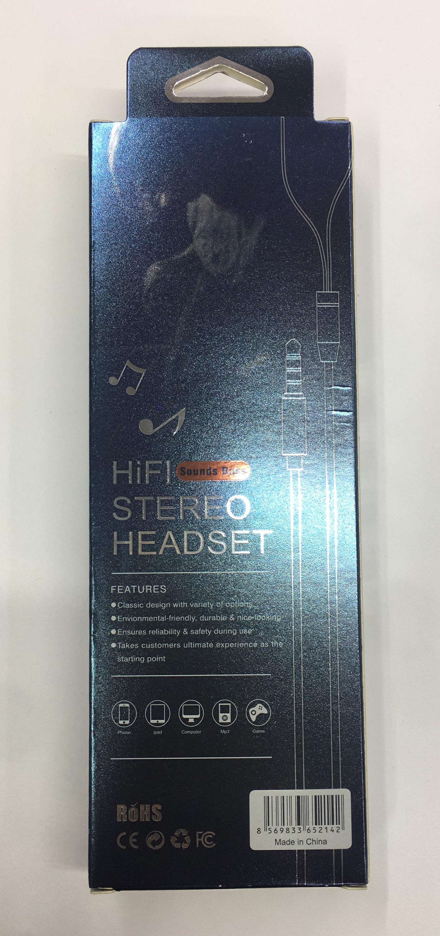 Audífonos Alámbricos HiFi music Vikingotek