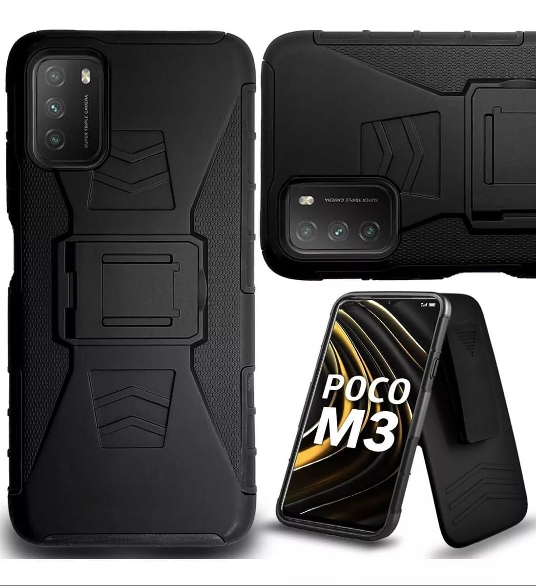 Funda De Uso Rudo Para Poco M3 Vikingotek