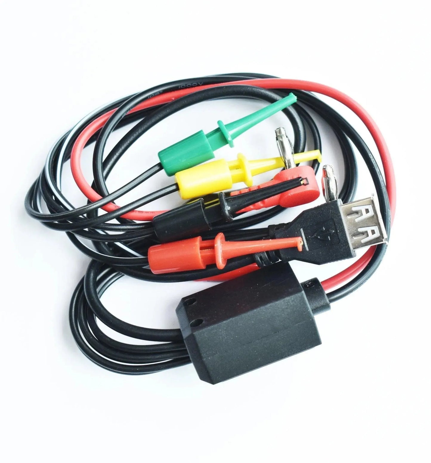 Cable Múltiples Terminales Para Fuente De Poder USB Caimanes Ganchos Vikingotek