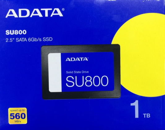 ADATA Unidad de Estado Sólido SSD SU800 1TB 3D NAND , SATA III,QLC,2.5",560 MB/s de lectura y 450 MB/s de escritura Vikingotek