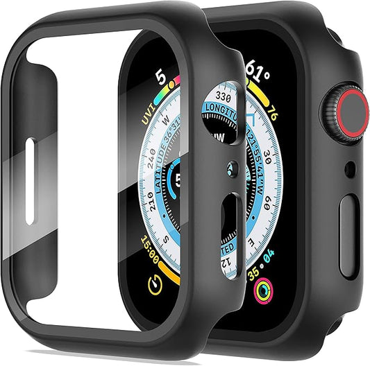 Case Con Cristal Templado  360° Compatible con Apple Watch, 46mm  Vikingotek