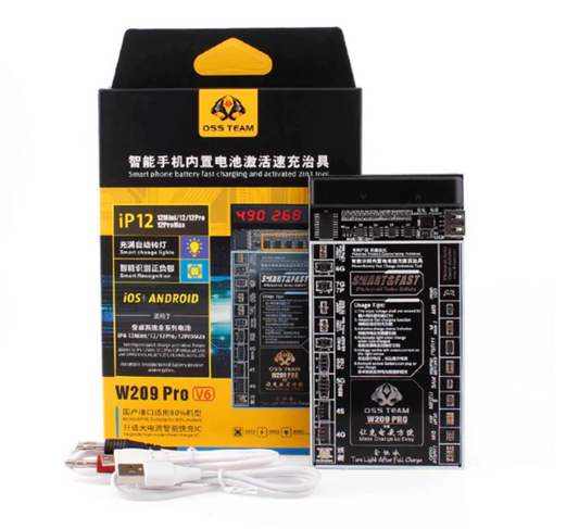 Activador Y Cargador De Batería W209 PRO V7.0 OSS TEAM Hasta 12 Pro Max Vikingotek