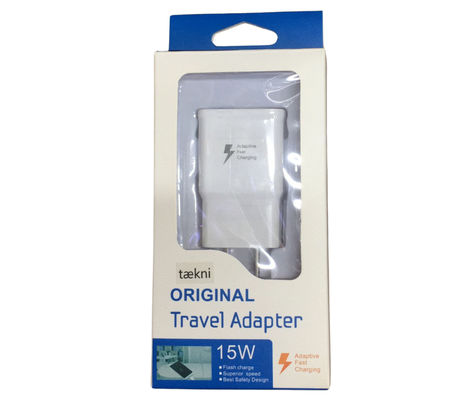 Cargador de Pared Adaptador 15W 2.0 Entrada USB Blanco Vikingotek