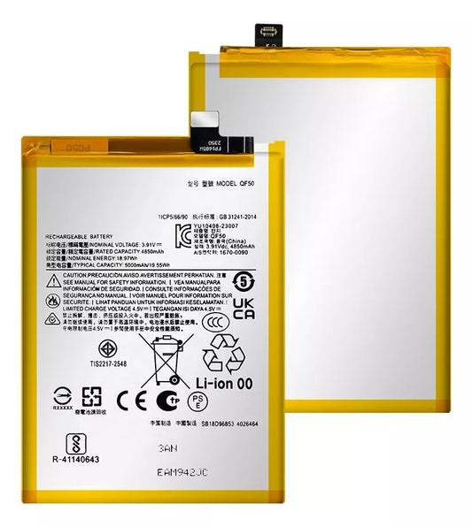Bateria Motorola G04 / G24 / G34 5G  QF50  (XT2421-2, XT2423-1, XT2363-2)  Vikingotek