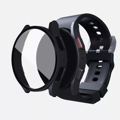 Case Con Cristal Templado 9h, 360° Compatible Con Galaxy Watch 4/5, 44mm  Vikingotek