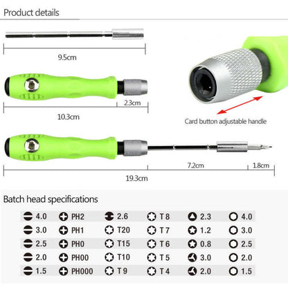 Desarmador puntas intercambiables BAKU BK-3035 30 Puntas En 1 Vikingotek