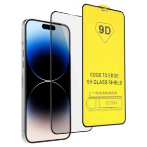 2 Piezas de Mica Cristal Templado Transparente 9D Completa Para Iphone 15 Plus  Vikingotek