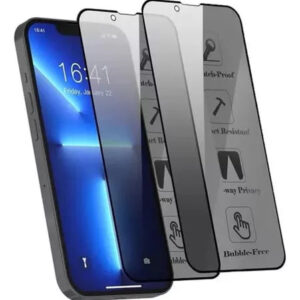 2 Piezas Mica Cristal Templado 9d Completa De Privacidad Para iPhone 14 Pro Max  Vikingotek