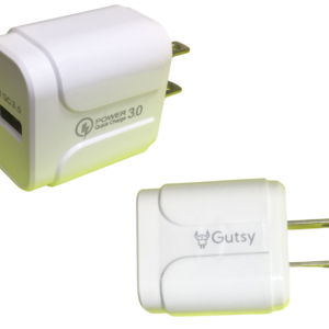 Cargador de Pared Carga Rápida D22 3A 12V Entrada USB Blanco Vikingotek