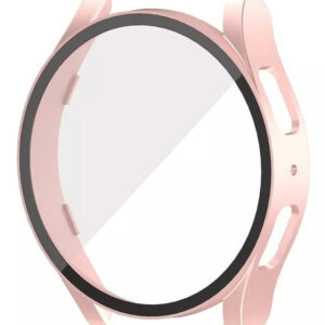 Case Con Cristal Templado 9h, 360° Compatible Con Galaxy Watch 4/5, 40mm  Vikingotek